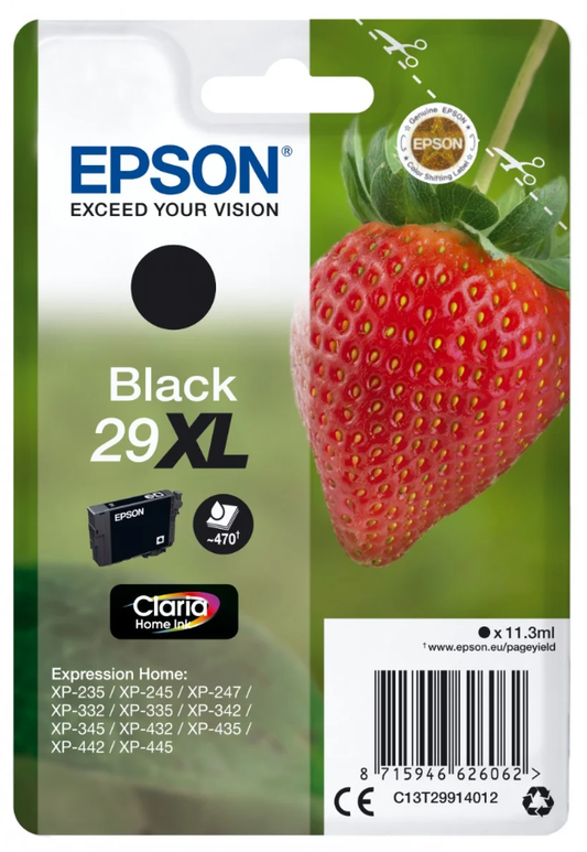 EPSON Singlepack Black 29XL Claria Home Ink - C13T29914012