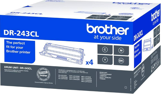 BROTHER DR243CL Drum Kit Black Standard Capacity 18000 pages 4 Pack - DR243CL