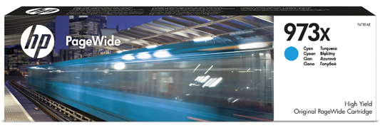 HP 973X high yield cyan original PageWide cartridge - F6T81AE