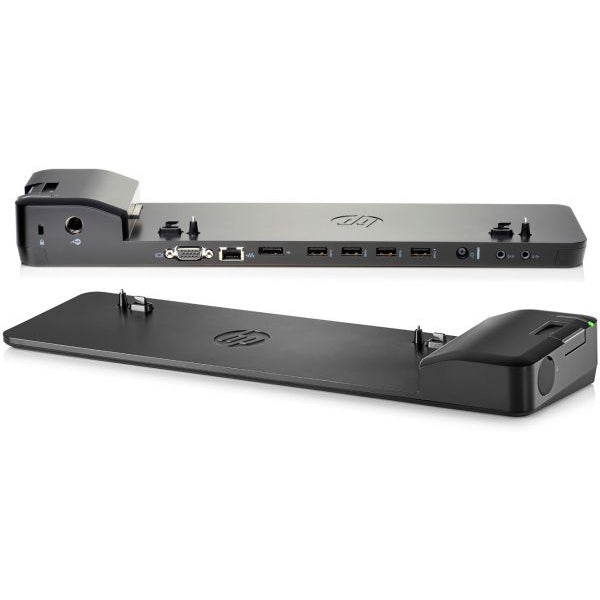 (REFURBISHED) HP UltraSlim Docking Station Black 4xUSB 3.0 VGA DISPLAY PORT [SENZA ALIMENTATORE]