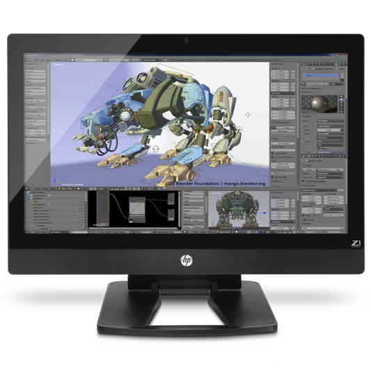 (REFURBISHED) Workstation All in One HP Z1 G2 E3-1280 V3 16GB 256GB SSD DVD-RW 27" 2K Quadro K3100M 4GB Win 10 Pro [Grade B]