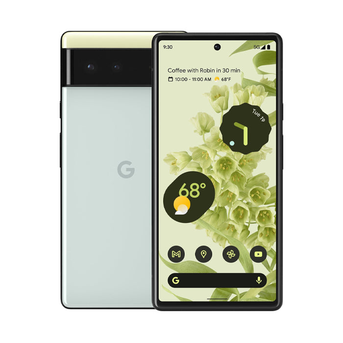(REFURBISHED) Smartphone Google Pixel 6 5G GB7N6 128GB 6.4" OLED 50MP Sorta Seafoam [Grade B]