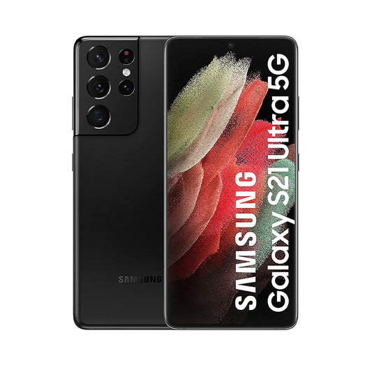 (REFURBISHED) Smartphone Samsung Galaxy S21 Ultra 5G SM-G998B 256GB 6.8" Dynamic AMOLED 2X 108MP Black [Grade C+]