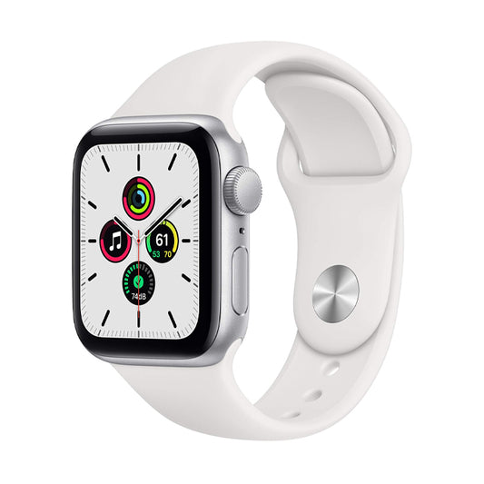 (REFURBISHED) Smartwatch Apple Watch Series SE (A2351) 40mm OLED Touchscreen WiFi GPS Silver [Grade B].