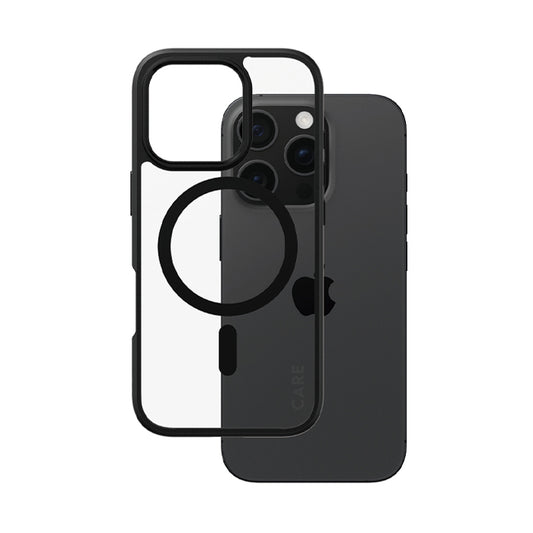 (REFURBISHED) Cover PanzerGlass trasparente Urban Combat con Bordo Nero MagSafe iPhone 16 Pro [5715685004247]