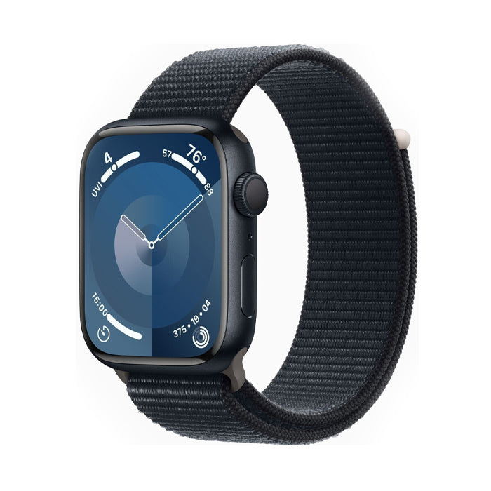 (REFURBISHED) Smartwatch Apple Watch Series 9 Cellular GPS (A2984) Aluminium 45mm 64GB OLED Touchscreen Midnight [Grade B]