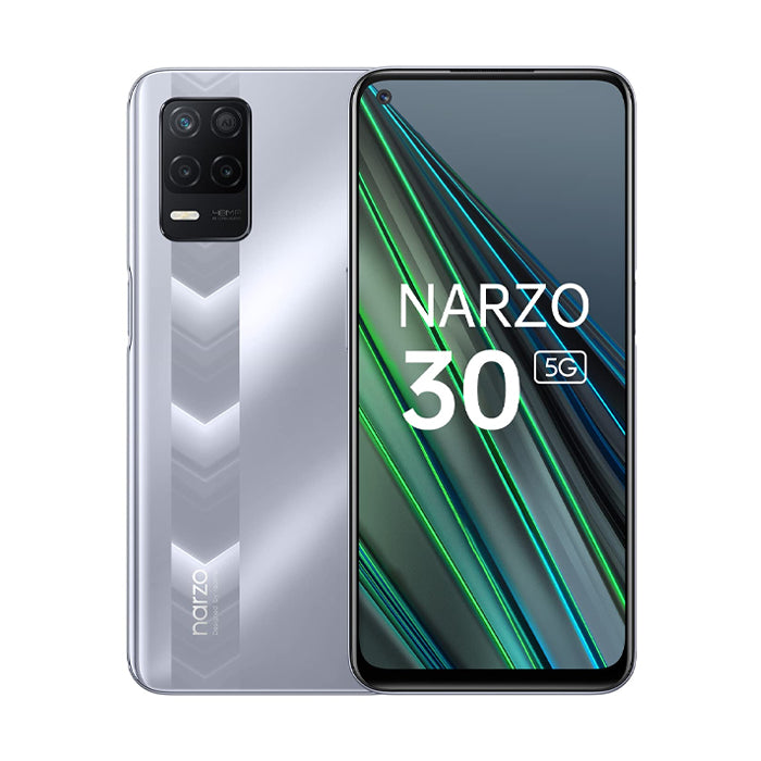 (REFURBISHED) Smartphone Realme Narzo 30 5G 128GB 6.5" AMOLED 48MP Silver [Grade A]