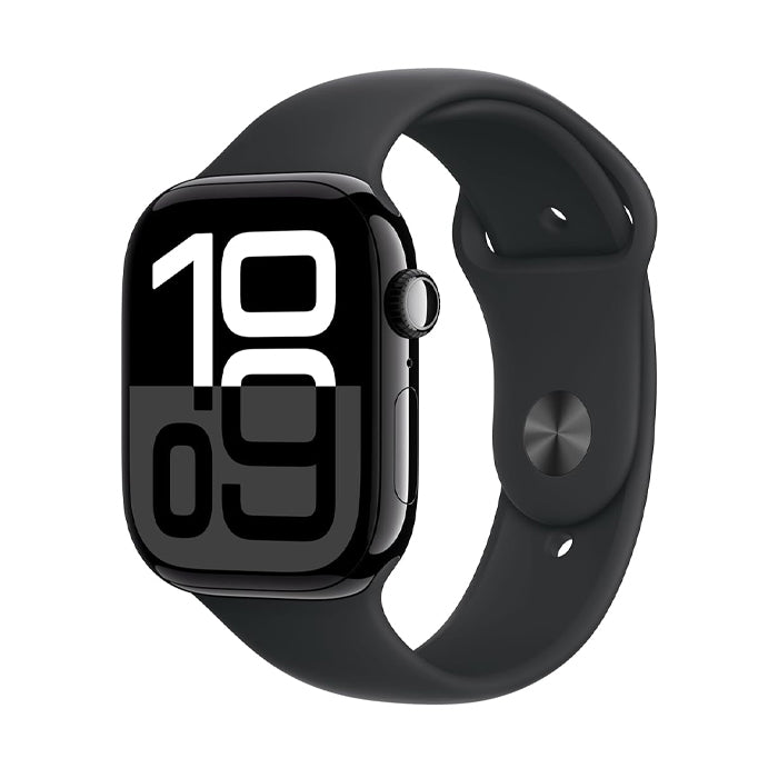 (REFURBISHED) Smartwatch Apple Watch Series 10 GPS (A2999) Aluminium 46mm 64GB OLED Touchscreen Black [Grade A]