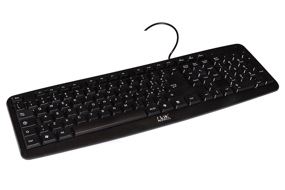 TASTIERA ITALIANA USB 108 TASTI COLORE NERO