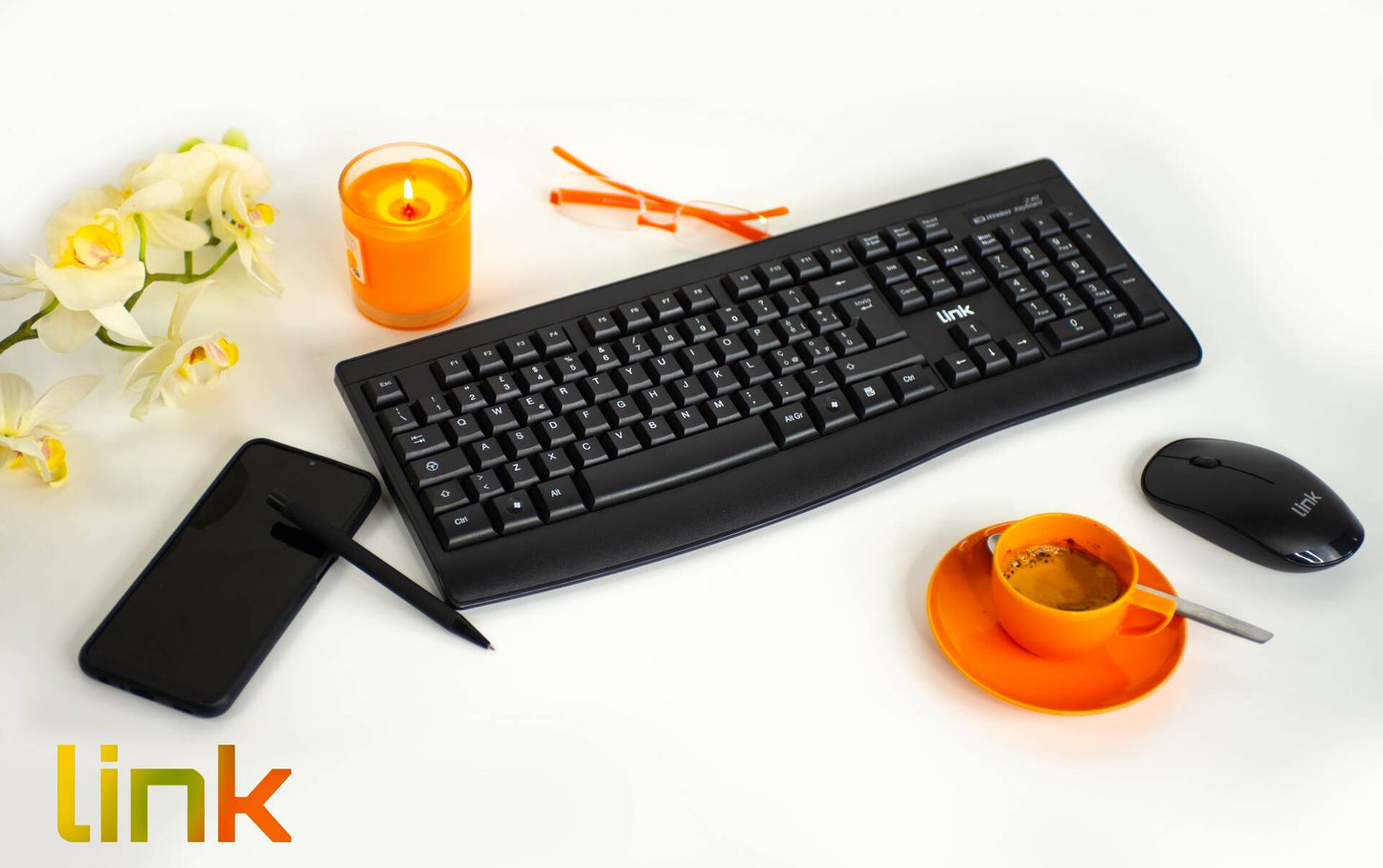 KIT TASTIERA ITALIANA E MOUSE WIRELESS NERO