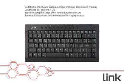 MINI TASTIERA ITALIANA MULTIMEDIA USB