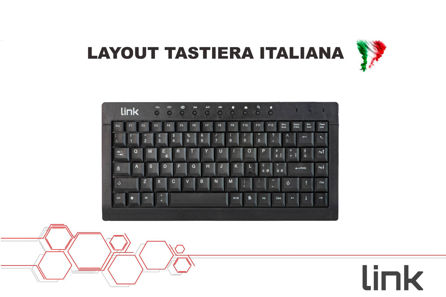 MINI TASTIERA ITALIANA MULTIMEDIA USB
