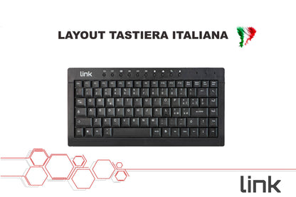 MINI TASTIERA ITALIANA MULTIMEDIA USB