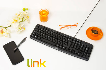 TASTIERA ITALIANA 108 TASTI COLORE NERO CONNETTORE PS2