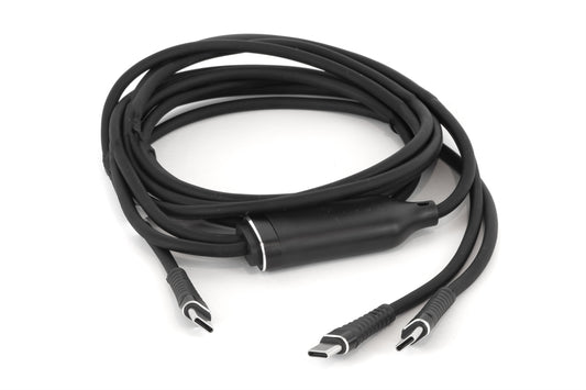 CAVO SDOPPIATORE USB-C CARICABATTERIA 100 WATT MT 2