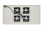 MODULO 4 VENTOLE A SOFFITTO COLORE GRIGIO CON TERMOSTATO PER ARMADI 22/42U PROFONDI 800-1000 LINK