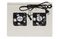 MODULO 2 VENTOLE A SOFFITTO CON TERMOSTATO COLORE GRIGIO PER ARMADI 22/42U PROFONDI 600 MM LINK