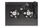 MODULO 2 VENTOLE A SOFFITTO CON TERMOSTATO COLORE NERO PER ARMADI 22/42U PROFONDI 600 MM LINK