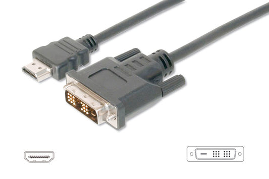CAVO HDMI 19 POLI TIPO A MASCHIO - DVI-D 18+1 POLI MASCHIO MT. 3