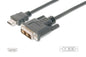 CAVO HDMI 19 POLI TIPO A MASCHIO - DVI-D 18+1 POLI MASCHIO MT. 3