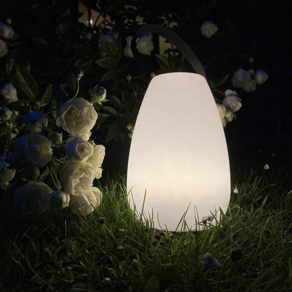 Lampada LED Multicolore Ricaricabile da Tavolo con Maniglia e Telecomando