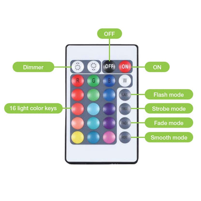 Lampada LED Multicolore Ricaricabile da Tavolo con Maniglia e Telecomando