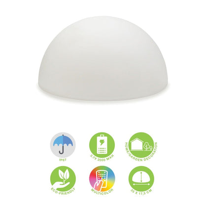 Lampada LED Multicolore a Mezza Sfera