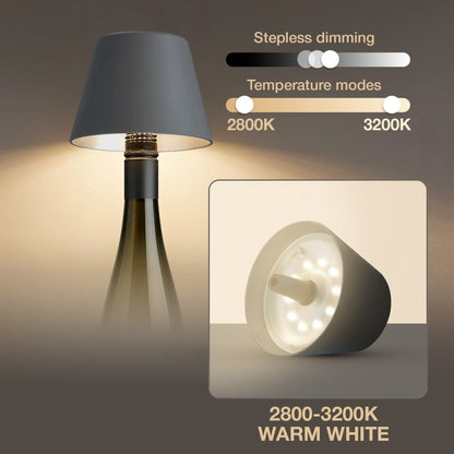 Lampada LED Paralume per Bottiglie Dimmerabile Batteria Ricaricabile Alimentazione USB-C&trade;