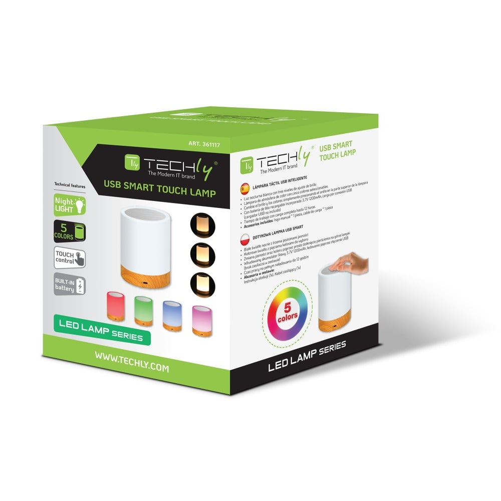 Lampada USB Smart Touch 5 Colori Selezionabili Regolazione Intensit&agrave;