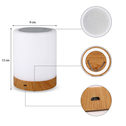 Lampada USB Smart Touch 5 Colori Selezionabili Regolazione Intensit&agrave;