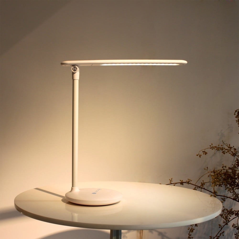 Lampada a 36 LED da Scrivania Pieghevole Dimmerabile Batteria Ricaricabile con Alimentazione USB