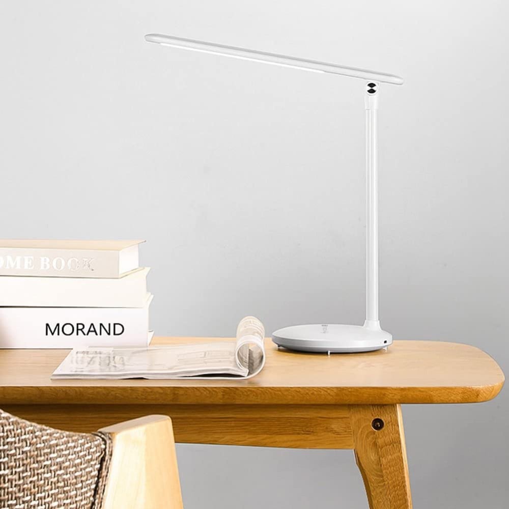 Lampada a 36 LED da Scrivania Pieghevole Dimmerabile Batteria Ricaricabile con Alimentazione USB