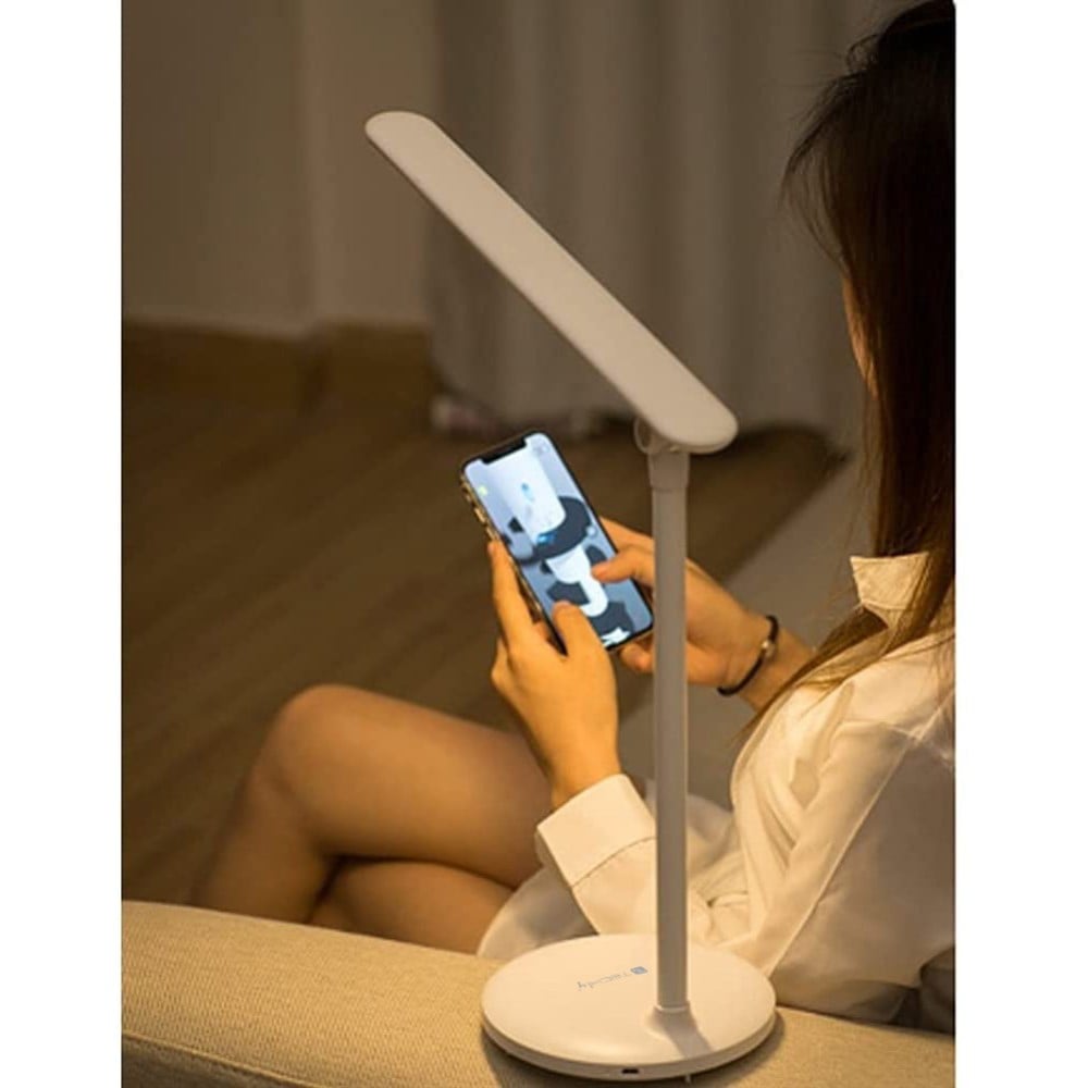 Lampada a 36 LED da Scrivania Pieghevole Dimmerabile Batteria Ricaricabile con Alimentazione USB