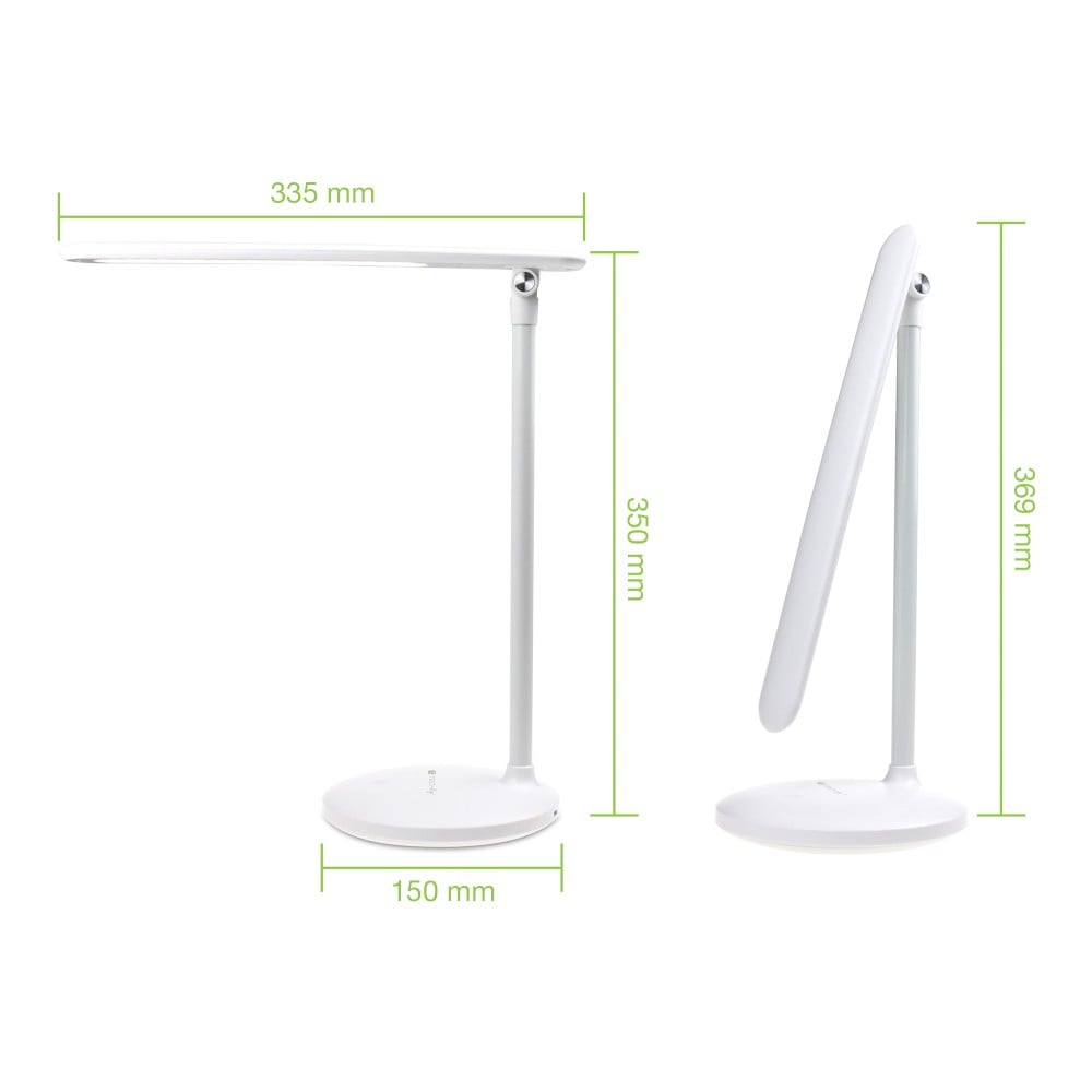 Lampada a 36 LED da Scrivania Pieghevole Dimmerabile Batteria Ricaricabile con Alimentazione USB