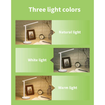 Lampada a 36 LED da Scrivania Pieghevole Dimmerabile Batteria Ricaricabile con Alimentazione USB