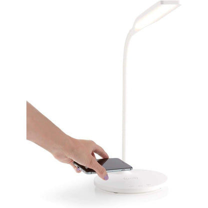 Lampada a 36 LED da Scrivania con Caricatore Wireless Integrato per Smartphone