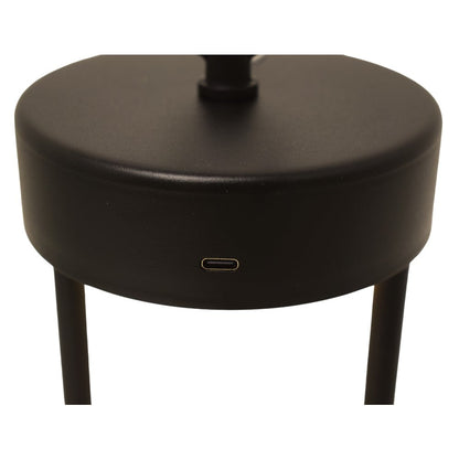 Lampada da Tavolo LED Portatile in Ferro con Maniglia