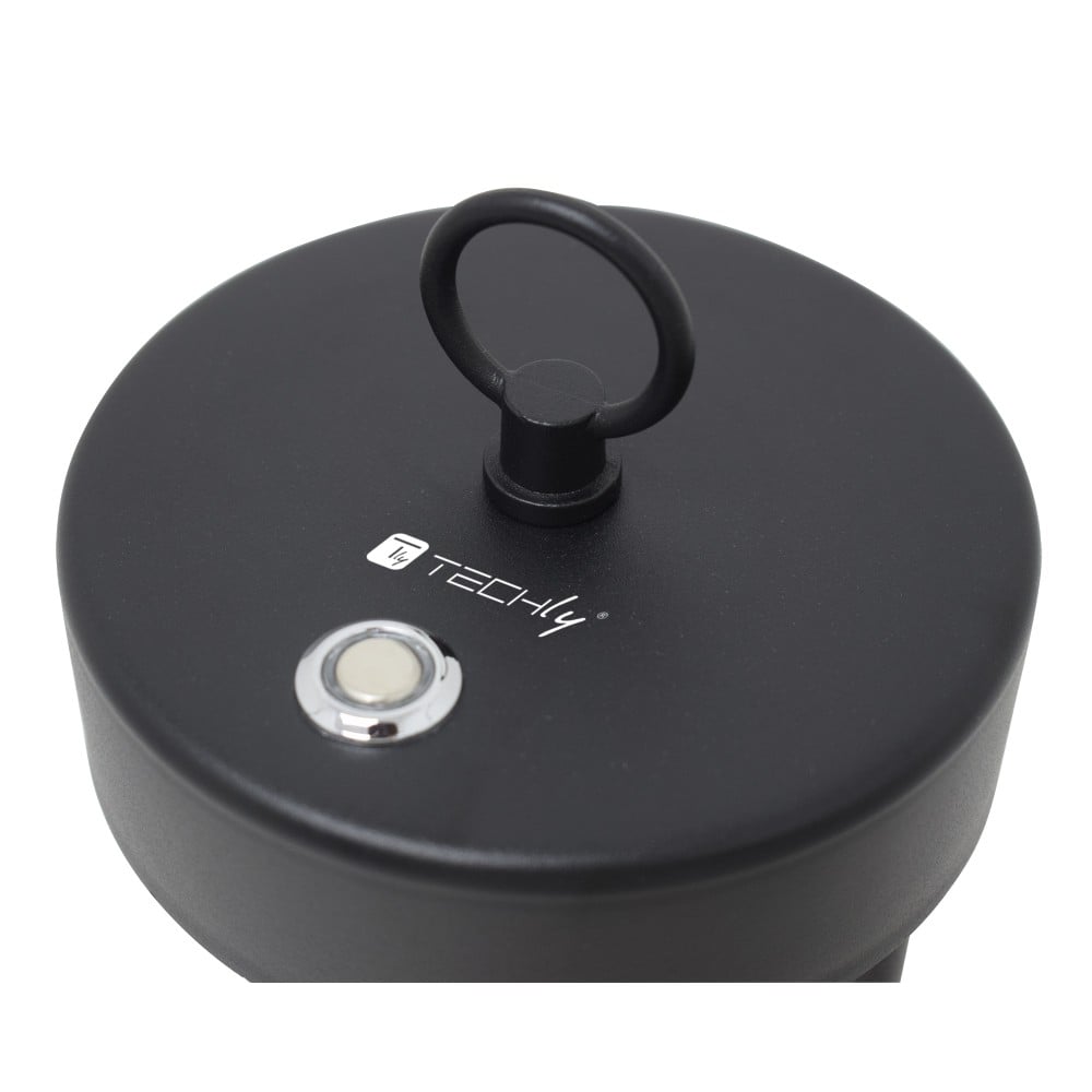 Lampada da Tavolo LED Portatile in Ferro con Maniglia