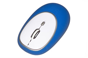 MOUSE GOMMATO WIRELESS COLORE BLU