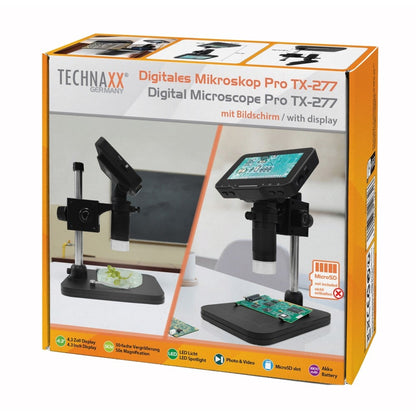 Microscopio Digitale con Display 4,3 Pollici 720p a 8 LED, TX-277