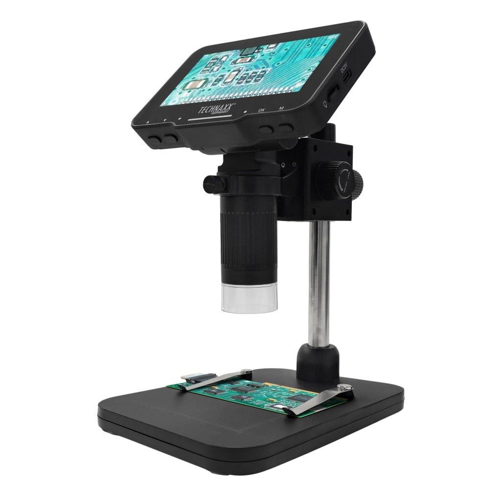 Microscopio Digitale con Display 4,3 Pollici 720p a 8 LED, TX-277