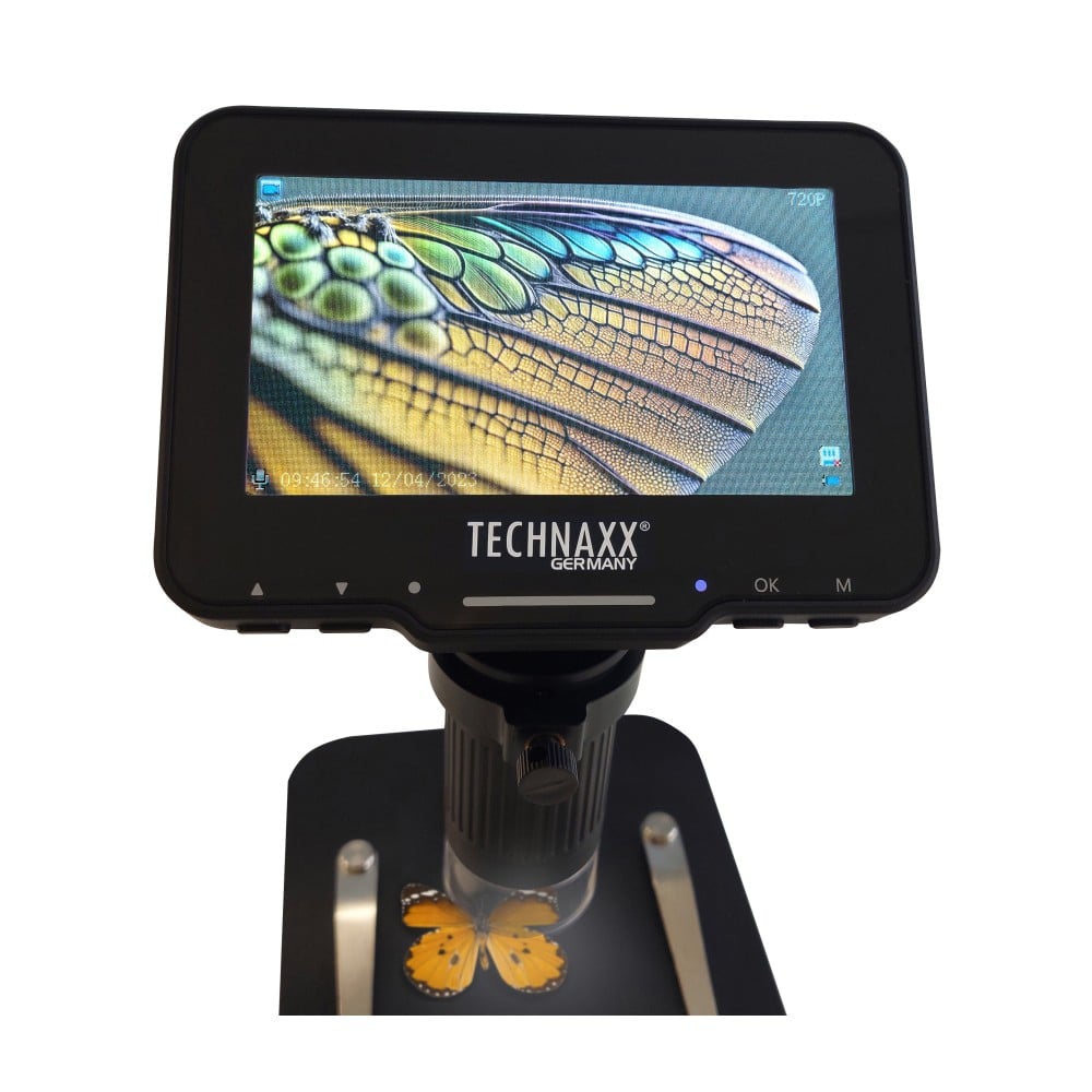 Microscopio Digitale con Display 4,3 Pollici 720p a 8 LED, TX-277
