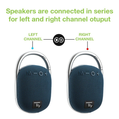 Mini Altoparlante Wireless BT V5.3 Speaker Luce LED Vivavoce TF USB Blu