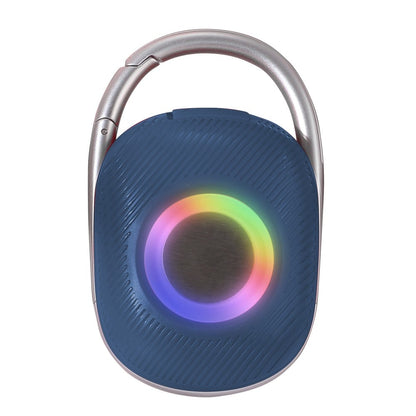Mini Altoparlante Wireless BT V5.3 Speaker Luce LED Vivavoce TF USB Blu