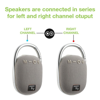 Mini Altoparlante Wireless BT V5.3 Speaker Luce LED Vivavoce TF USB Grigio