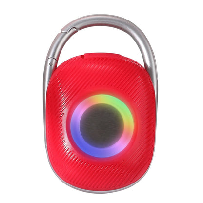 Mini Altoparlante Wireless BT V5.3 Speaker Luce LED Vivavoce TF USB Rosso