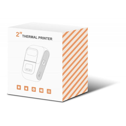 Mini Etichettatrice Stampante Termica Bluetooth C/Display Portatile Ricarica USB-C