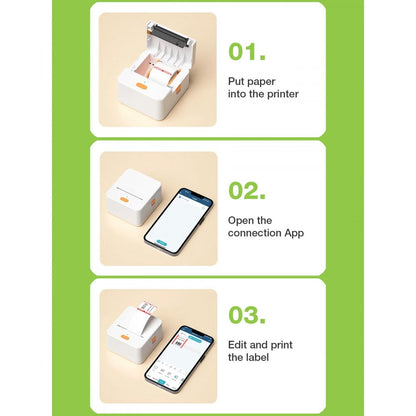 Mini Etichettatrice Stampante Termica Bluetooth Portatile Ricarica USB-C