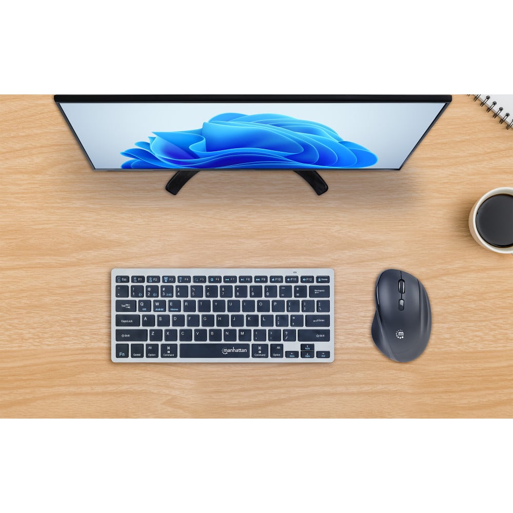 Mouse ergonomico wireless con ricevitore USB 2 in 1