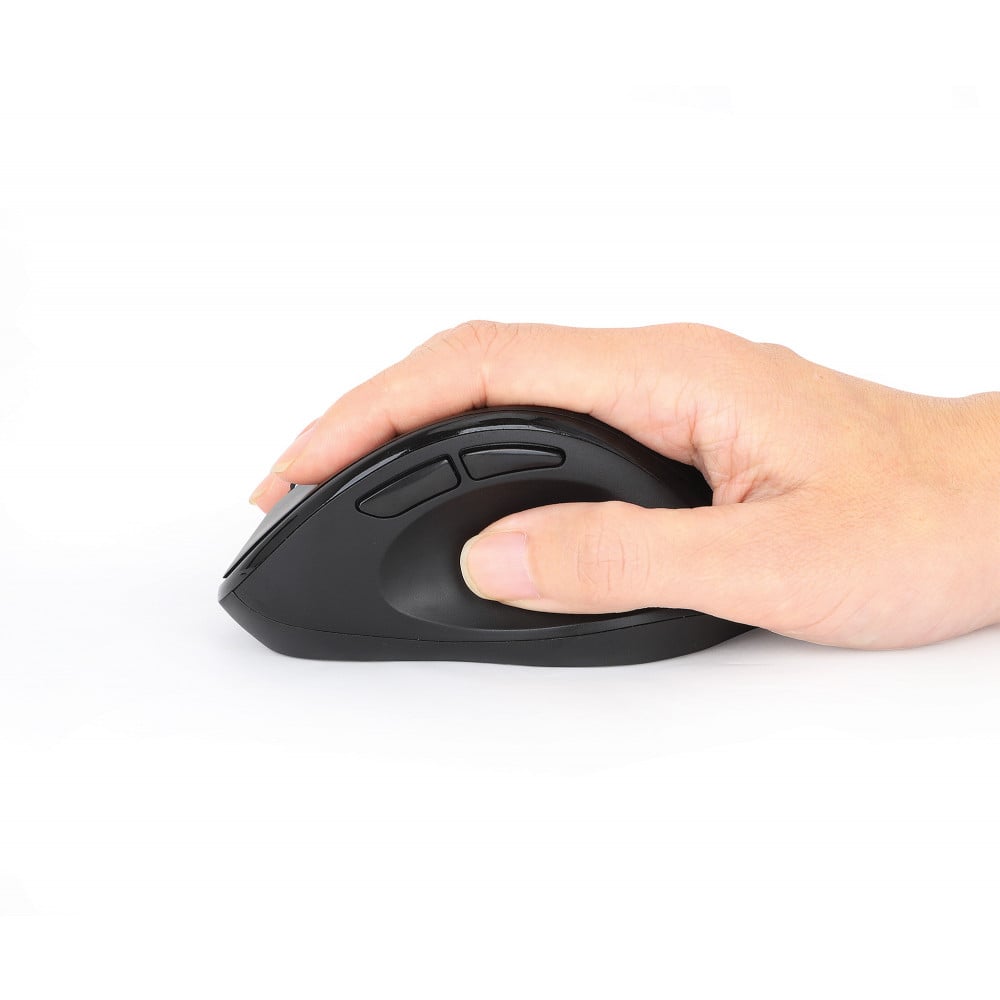 Mouse ergonomico wireless con ricevitore USB 2 in 1